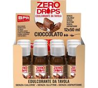 BPR Nutrition Zero Drops Cioccolato 12X50Ml Dolcificante Liquido Senza Calorie