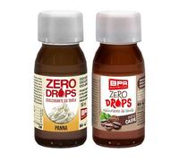 BPR Nutrition ZERO DROPS Kit 2 Dolcificante aromatizzato panne e caffè Zero zucchero