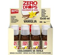 BPR Nutrition Zero Drops Vaniglia 12X50Ml Dolcificante Liquido Senza Calorie