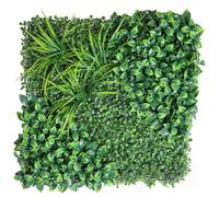 Bprtcra Schermo di siepe di edera, parete vegetale artificiale,schermo di privacy con foglie artificiali Rotolo di pannelli per la decorazione esterna del balcone della siepe del giardino, 60x40CM (C)