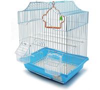 BPS Gabbia per Uccelli Voliera Parrocchetto Canarini Con Mangiatoia Abbeveratoio