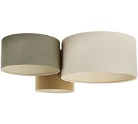 BPS Koncept Boho Ellegant lampada da soffitto 3x60 W verde-marrone-beige 080-069