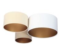 BPS Koncept Plafoniady plafoniera 3x60 W bianco-oro -beige-crema 080-01-034