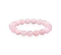 BPTRKOM 1 braccialetto con pietra di luna da 8 mm - Bracciale per equilibrio emotivo e armonia spirituale - Promuove energia positiva e pace interiore (rosa)