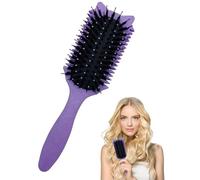 BPTRKOM 1 pezzi Spazzola per Capelli Ricci - Bounce Curl Brush per Definizione Riccioli - Spazzola Professionale per Pettinatura con Tecnologia Antistatica - Ideale per Prodotti Capelli Ricci(Viola)