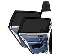 BPTRKOM 2 Pezzi Parasole Auto per Bambini - Tendine UV Anti-Zanzare per Finestrini Laterali- Protezione Totale da Raggi Solari - Universale per Sedili Posteriori(La finestra sul cortile)