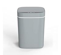 BPUIYEW Cestino senza contatto, apertura automatica intelligente per il rilevamento automatico/chiusura del coperchio 13L grande capacità di grande capacità sigillata e impermeabile(Grey)