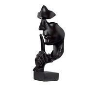 BPUIYEW Il silenzio è d'oro - Ornamento astratto, la casa, il soggiorno, l'artigianato, la vetrina, la decorazione dell'ufficio, facile da posizionare ovunque(D)