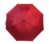 BPUIYEW Ombrello dritto portatile ingrandito Doppio ponte ombrello da golf ombrello esterno ombrellone antivento e impermeabile forte e robusto(Red)