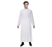 BPURB Accappatoio unisex per sacerdote canock per uomini e donne, pulpito anglicano, vicario predicatore, parrocchia, parrocchia, parrocchia, casule, bianco, XXX-Large
