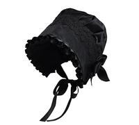 BPURB Cappello da pellegrino vittoriano da donna, accessorio per costume coloniale