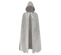 BPURB Mantello medievale con cappuccio per uomo e donna, mantello rinascimentale con cappuccio, per Halloween, strega, vampiro, costume per cosplay (120 cm)