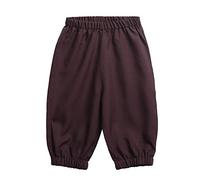 BPURB Pantaloncini da Ragazzi per Bambini Costume Coloniale del XVIII Secolo Coloniale per Ragazzi Casual Pantaloni Taglia 7 8 10 12 14 16(XXL, Marrone)