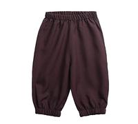 BPURB Pantaloncini da Ragazzi per Bambini Costume Coloniale del XVIII Secolo Coloniale per Ragazzi Casual Pantaloni Taglia 7 8 10 12 14 16(XL, Marrone)