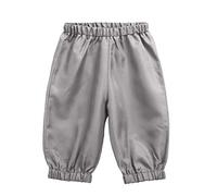 BPURB Pantaloncini da Ragazzi per Bambini Costume Coloniale del XVIII Secolo Coloniale per Ragazzi Casual Pantaloni Taglia 7 8 10 12 14 16(XL, Grigio)