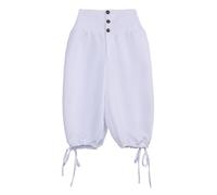 BPURB Pantaloni Uomo da Vichingo medievali rinascimentali Vitello-Lunghezza Larp Pirata Cosplay Costumi Posteriore con Lacci Pantaloncini