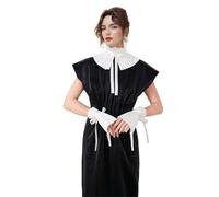 BPURB Rinascimentale vittoriano volant collare e polsini set elisabettiano Dickens collo girocollo accessorio da clown Halloween Carnevale Costume