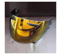 BPZIDE Visiera del Casco, Compatibile con A-RAI RR5 RX7-GP Quantico St RX-q Chaser-V Corsair-V AXCES 2 Model Motorcycle Helmet Visor Accessori Compatible with Biciclette(Gold)