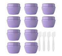 BPZXL 10 Pezzi 30 g Viola Plastica Crema Barattoli Vasetto, 30ml Barattolo Cosmetici per Stoccaggio di Viaggi Maschera Crema Campione Balsamo Labbra DIY
