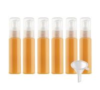 BPZXL 10 Pezzi 30 ml Arancione plastica vuota con pompa Flacone Pompa Dispenser Bottiglie Vuote in Plastica per bagno, hotel, lozione, gel