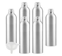 BPZXL 12 Pezzi 200 ml Bottiglia in alluminio argento con tappo a vite in Alluminio Argento per Cosmetico Bagno Hotel la Cucina e il Lozione Corpo Doccia Shampoo Gel Dispenser Viaggio