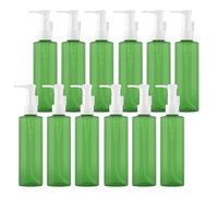 BPZXL 12 Pezzi 250ml Verde plastica flacone Vuoti da Bottiglie con Pompa Flaconi di Lozione, per riempire lozioni, shampoo, saponi per il corpo e trucchi, ecc.