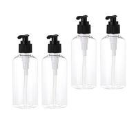 BPZXL 4 Pezzi 200ml Trasparente plastica flacone Vuoti da Bottiglie con Pompa Flaconi di Lozione, per riempire lozioni, shampoo, saponi per il corpo e trucchi, ecc.