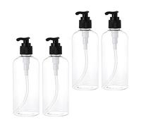 BPZXL 4 Pezzi 300ml Trasparente plastica flacone Vuoti da Bottiglie con Pompa Flaconi di Lozione, per riempire lozioni, shampoo, saponi per il corpo e trucchi, ecc.
