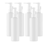 BPZXL 6 Pezzi 250ml Blanc plastica flacone Vuoti da Bottiglie con Pompa Flaconi di Lozione, per riempire lozioni, shampoo, saponi per il corpo e trucchi, ecc.