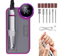 BQ-109 Lima per Unghie Elettrica,Trapano Professionale da 7,7 In (Grigio)