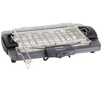BQ80 Barbecue Grill Elettrico con Griglia e Bistecchiera Doppia Griglia Doppia