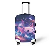 bqabhu Copertura per bagagli con bradipo, antigraffio, lavabile, riutilizzabile, con cerniera per una maggiore protezione, adatta alla maggior parte delle dimensioni di 45-81 cm, Galassia Axolotl, M