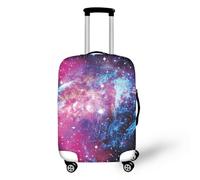 bqabhu Copertura per bagagli con bradipo, antigraffio, lavabile, riutilizzabile, con cerniera per una maggiore protezione, adatta alla maggior parte delle dimensioni di 45-81 cm, Galaxy Sky, L fits 25