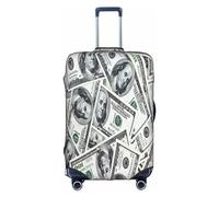 bqabhu Copertura per valigie con motivo a cuneo per giocatori di hockey, protezione elastica per valigie, alla moda, Dollaro Americano Soldi, S, Copertura per bagagli
