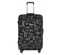 bqabhu Copertura per valigie con teschi e ossa incrociate, con bandiera dei pirati, protezione elastica per bagagli alla moda, Equazione della formula matematica Nero, L, Copertura per bagagli