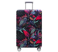 bqabhu Copripagagli per valigie approvato TSA, copertura protettiva per valigie da 46-81 cm, Fiorire, L (for 25-28 Inch Luggage), Copertura per bagagli