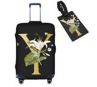 bqabhu Decorative A, protezioni elastiche per valigie, lavabili, con cerniere nascoste, per bagagli da 45,7 a 81,7 cm, Y, M (for 22--24 inch luggage), Copertura per bagagli
