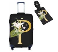 bqabhu Decorative A, protezioni elastiche per valigie, lavabili, con cerniere nascoste, per bagagli da 45,7 a 81,7 cm, P, S (for 18--21 inch luggage), Copertura per bagagli