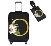 bqabhu Decorative A, protezioni elastiche per valigie, lavabili, con cerniere nascoste, per bagagli da 45,7 a 81,7 cm, O, M (for 22--24 inch luggage), Copertura per bagagli
