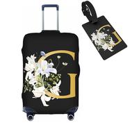 bqabhu Decorative A, protezioni elastiche per valigie, lavabili, con cerniere nascoste, per bagagli da 45,7 a 81,7 cm, G, M (for 22--24 inch luggage), Copertura per bagagli