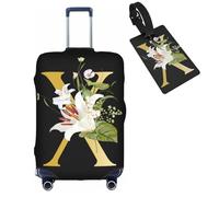 bqabhu Decorative A, protezioni elastiche per valigie, lavabili, con cerniere nascoste, per bagagli da 45,7 a 81,7 cm, x, M (for 22--24 inch luggage), Copertura per bagagli