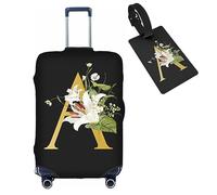 bqabhu Decorative A, protezioni elastiche per valigie, lavabili, con cerniere nascoste, per bagagli da 45,7 a 81,7 cm, A, S (for 18--21 inch luggage), Copertura per bagagli