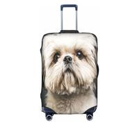bqabhu Shih Tzu in Dark - Copertura per valigia, protezione elastica per valigie, elegante, Shih Tzu nel buio, S, Copertura per bagagli