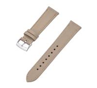 BQAXUREW EDVENA Cinturini Di Ricambio For Cinturino For Orologio A Sgancio Rapido In Pelle Di Nylon Tela 18 Mm 20 Mm 22 Mm(Khaki Silver,18mm)