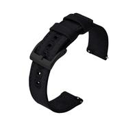 BQAXUREW EDVENA Cinturini for orologi in nylon a sgancio rapido in tela 20mm 22mm Cinturino di ricambio for uomo donna(Black2,22mm)