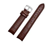 BQAXUREW EDVENA Cinturino for orologio con estremità curva in vera pelle compatibile con cinturino Citizen BL9002-37 05A BT0001-12E 01A cinturino 20mm 21mm 22mm(Brown silver pin,22mm)