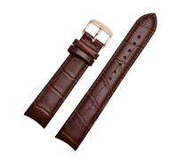 BQAXUREW EDVENA Cinturino for orologio con estremità curva in vera pelle compatibile con cinturino Citizen BL9002-37 05A BT0001-12E 01A cinturino 20mm 21mm 22mm(Brown rose pin,22mm)
