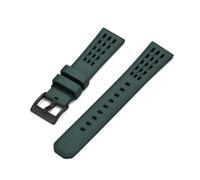 BQAXUREW EDVENA Cinturino For Orologio In Caucciù Al Fluoro Con Struttura Porosa 20mm 22mm Cinturini In Gomma FKM A Sgancio Rapido Di Nuovo Design(Green 2,22mm)