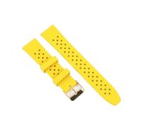 BQAXUREW EDVENA Cinturino for Orologio in Gomma Cinturino Impermeabile for Immersione 18mm 20mm 22mm Cinturino for Orologio A Sgancio Rapido Sport(Yellow Gold Buckle_20mm)