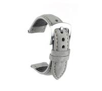 BQAXUREW EDVENA Cinturino For Orologio In Pelle Scamosciata 18 19 20 22mm Cinturini A Sgancio Rapido Accessori For Bracciale Di Ricambio Vintage Retrò Fatti A Mano(Grey,20mm)